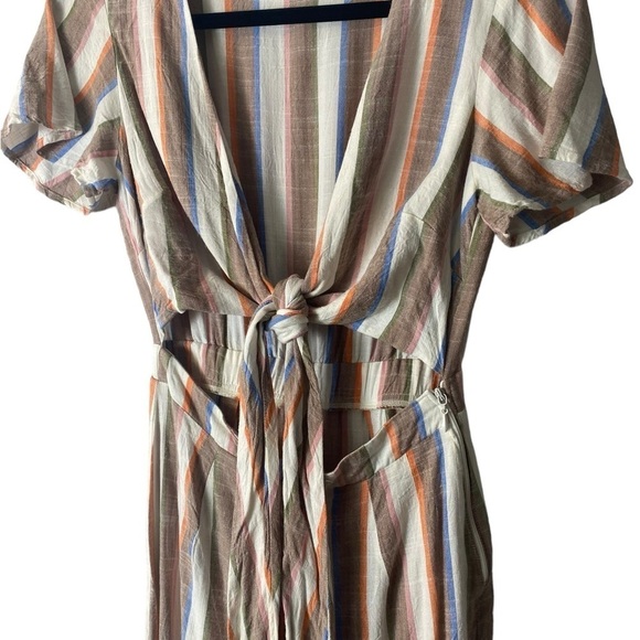 Show Me Your Mumu Val Striped Jumpsuit Shoreburt - Picture 7 of 12